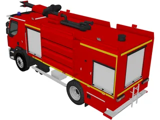 Renault Lander Fire Truck 3D Model