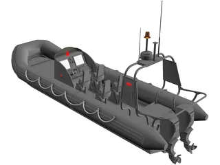 Zodiac Boat 3D Model