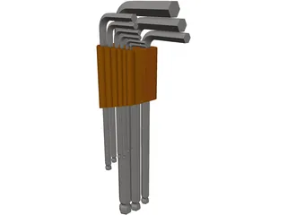 Allen Key Set 3D Model