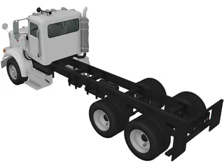 Peterbilt 357 DayCab Chassis Truck (2006) 3D Model