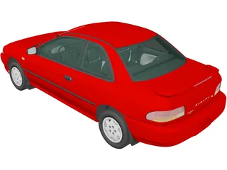 Subaru Impreza Coupe (1995) 3D Model