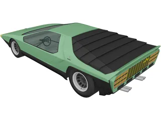 Alfa Romeo 33 Carabo (1968) 3D Model