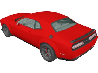 Dodge Challenger SRT Demon (2018) 3D Model