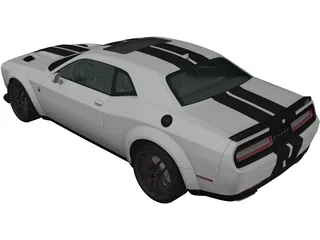 Dodge Challenger SRT Hellcat (2018) 3D Model