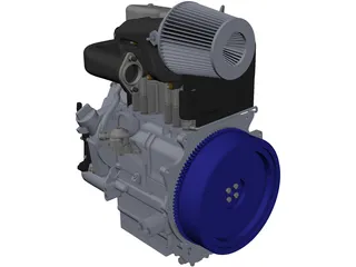 Deutz F2L511 Engine 3D Model