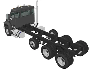 Autocar DC-64 Tractor Truck 4-axle (2019) 3D Model