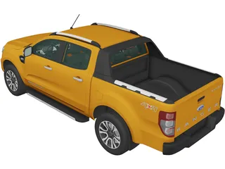 Ford Ranger DoubleCab (2016) 3D Model