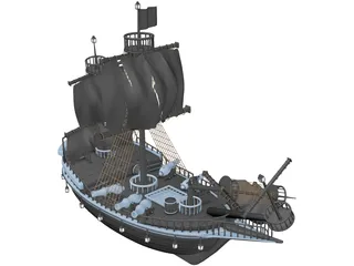 Pirates Galeon 3D Model