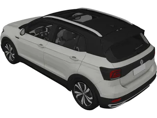 Volkswagen T-Cross Highline (2020) 3D Model