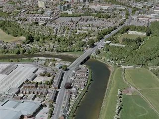 Preston City, UK (2020) 3D Model