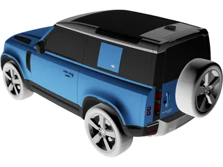 Land Rover Defender 90 (2020) 3D Model