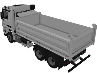 Mercedes-Benz Actros Tipper 3-axle (2011) 3D Model