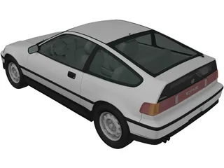 Honda CRX (1988) 3D Model