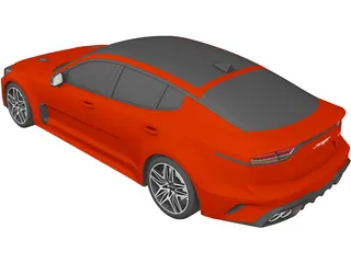 Kia Stinger GT FL (2022) 3D Model