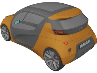 VAZ Lada City Compact 3D Model