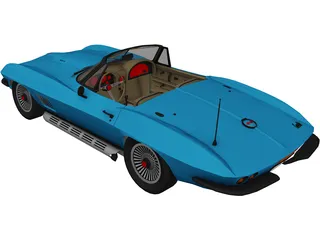 Chevrolet Corvette (1967) 3D Model