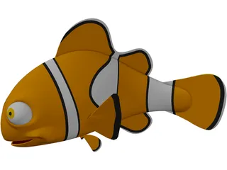 Nemo Fish Cartoon 3D Model