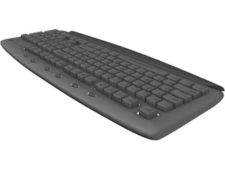 Computer Keyboard 3D Model