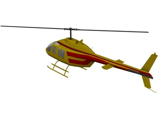 Bell 206-B 3D Model