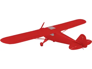 Piper J-3 Cub 3D Model