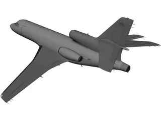 Dassault Falcon 50 3D Model