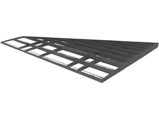 F-16 Wing Structure 3D Model