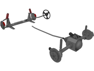 Car Chassis 3D Model