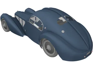 Bugatti Atlantic Coupe 3D Model