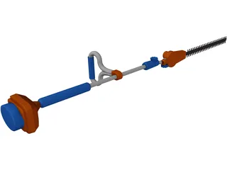 Portable Hedge Trimmer 3D Model