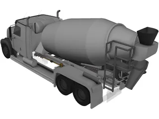 Truck Mixer 3D Model