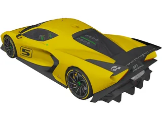 Fittipaldi EF7 Vision GT (2017) 3D Model