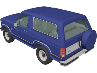 Ford Bronco (1982) 3D Model