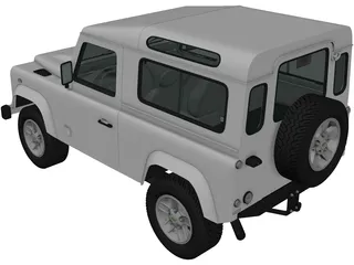 Land Rover Defender 90 (2011) 3D Model