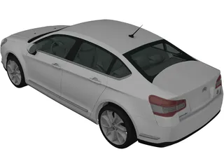 Citroen C5 Saloon (2011) 3D Model