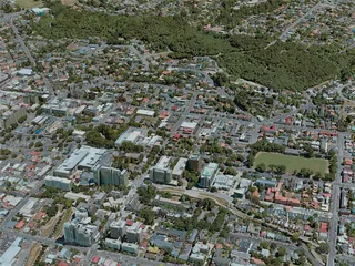 Dunedin City, New Zealand (2021) 3D Model