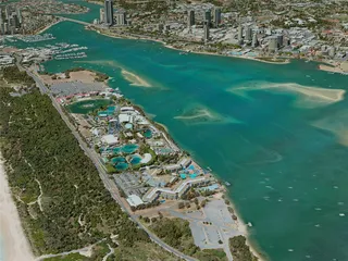 Gold Coast City, Australia (2021) 3D Model