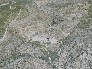 Gorges Du Verdon Canyon City, France (2021) 3D Model