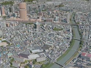 Hamamatsu City, Japan (2021) 3D Model