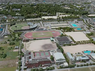 Hikone City, Japan (2021) 3D Model