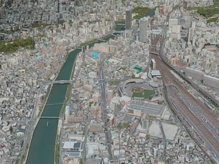 Hiroshima City, Japan (2021) 3D Model