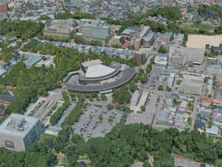 Kanazawa City, Japan (2021) 3D Model