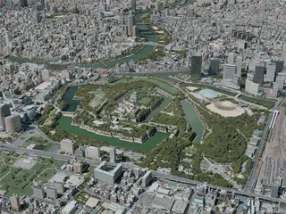 Kyoto City, Japan (2021) 3D Model