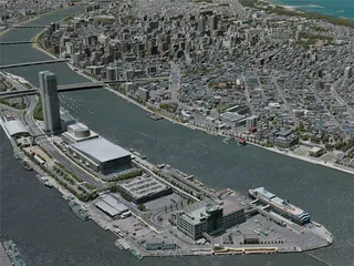 Niigata City, Japan (2021) 3D Model