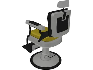 Barber Chair 3D Model