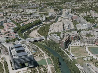 Montpellier City, France (2021) 3D Model