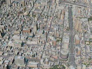 Okayama City, Japan (2021) 3D Model