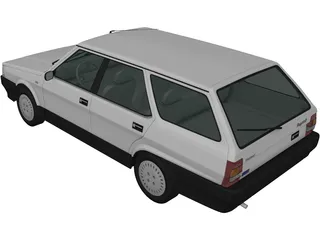 Fiat Regata Station Wagon (1987) 3D Model