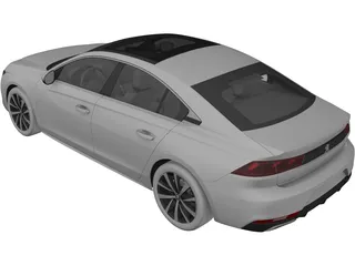 Peugeot 508 (2019) 3D Model