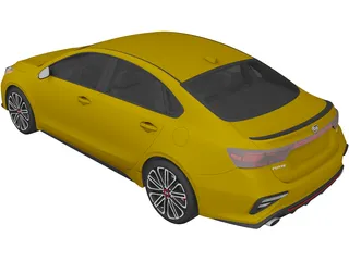 Kia Forte GT (2019) 3D Model