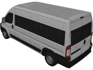 Peugeot Boxer Passenger Van (2006) 3D Model